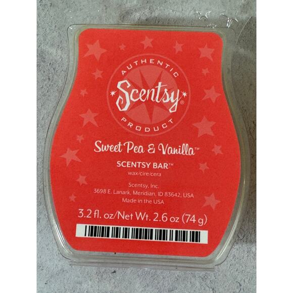 Lot of Two Scentsy Bars Coconut Lemongrass and Sweet Pea and Vanilla New - Picture 3 of 4